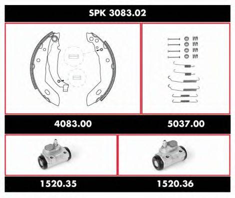 ROADHOUSE SPK308302 Комплект тормозов, барабанный тормозной механизм