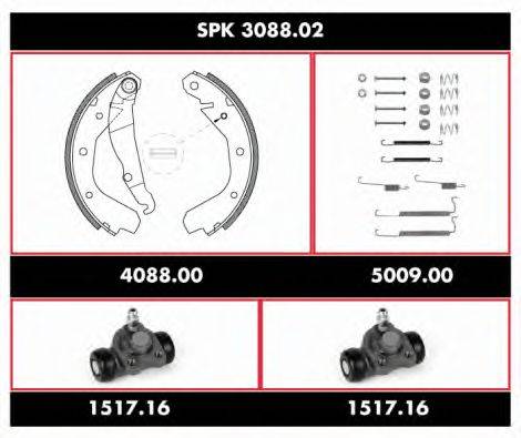 ROADHOUSE SPK308802 Комплект тормозов, барабанный тормозной механизм