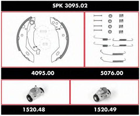 ROADHOUSE SPK309502 Комплект тормозов, барабанный тормозной механизм