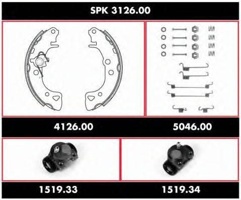 ROADHOUSE SPK312600 Комплект тормозов, барабанный тормозной механизм