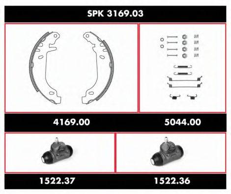 ROADHOUSE SPK316903 Комплект тормозов, барабанный тормозной механизм