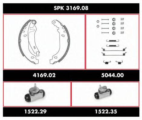 ROADHOUSE SPK316908 Комплект тормозов, барабанный тормозной механизм