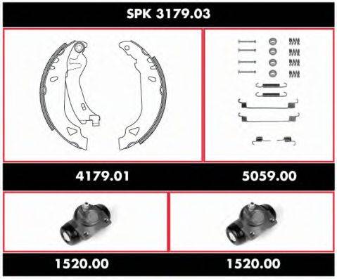 ROADHOUSE SPK317903 Комплект тормозов, барабанный тормозной механизм