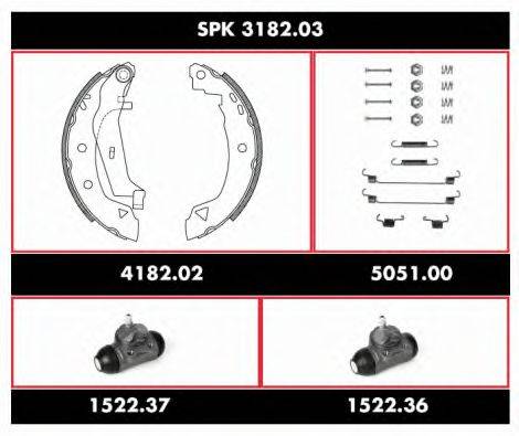 ROADHOUSE SPK318203 Комплект тормозов, барабанный тормозной механизм