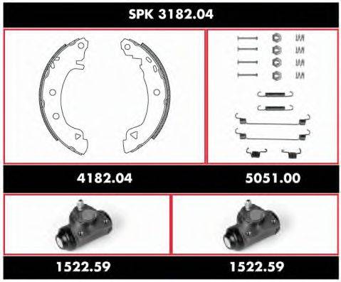 ROADHOUSE SPK318204 Комплект тормозов, барабанный тормозной механизм