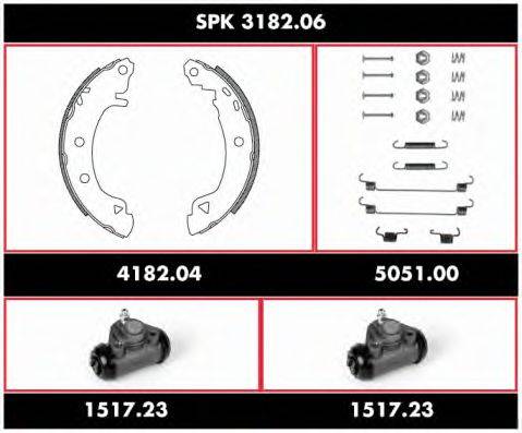 ROADHOUSE SPK318206 Комплект тормозов, барабанный тормозной механизм