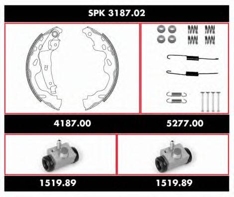 ROADHOUSE SPK318702 Комплект тормозов, барабанный тормозной механизм