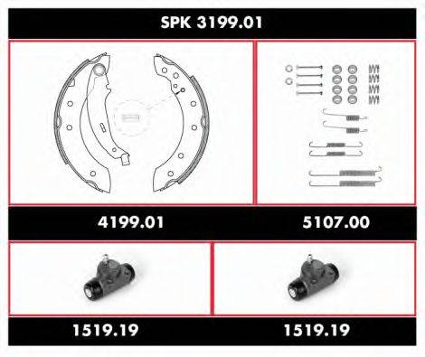 ROADHOUSE SPK319901 Комплект тормозов, барабанный тормозной механизм