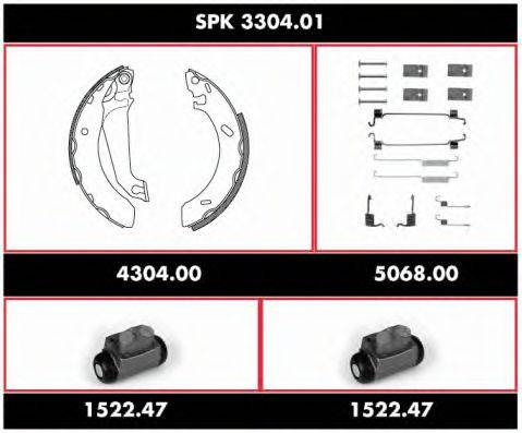 ROADHOUSE SPK330401 Комплект тормозов, барабанный тормозной механизм