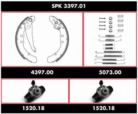ROADHOUSE SPK339701 Комплект тормозов, барабанный тормозной механизм