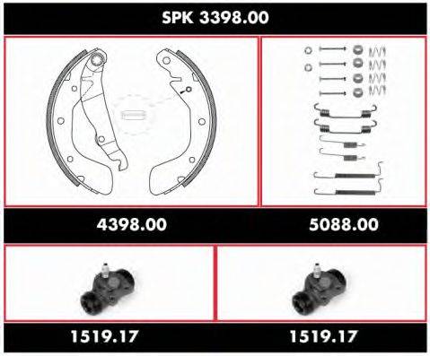 ROADHOUSE SPK339800 Комплект тормозов, барабанный тормозной механизм