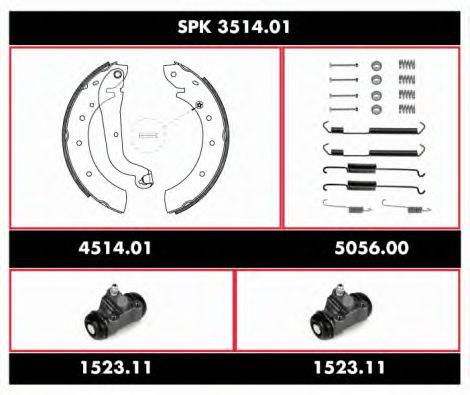 ROADHOUSE SPK351401 Комплект тормозов, барабанный тормозной механизм