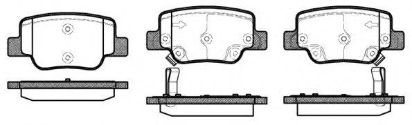 ROADHOUSE 2145202 Комплект тормозных колодок, дисковый тормоз