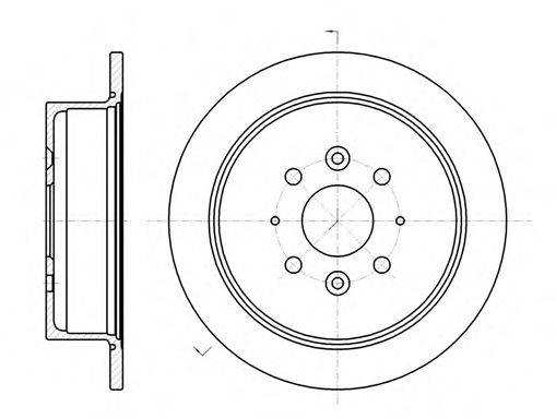 ROADHOUSE 690500 Тормозной диск