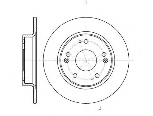 ROADHOUSE 6117500 Тормозной диск