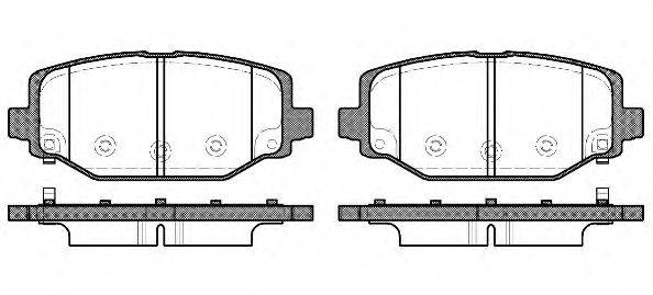 ROADHOUSE 2148304 Комплект тормозных колодок, дисковый тормоз