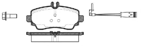 ROADHOUSE 265022 Комплект тормозных колодок, дисковый тормоз