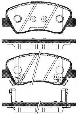 ROADHOUSE 2148802 Комплект тормозных колодок, дисковый тормоз