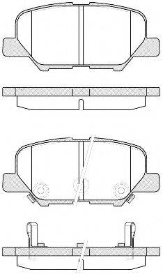 ROADHOUSE 2153602 Комплект тормозных колодок, дисковый тормоз