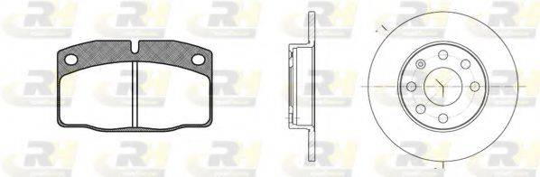 ROADHOUSE 810100 Комплект тормозов, дисковый тормозной механизм