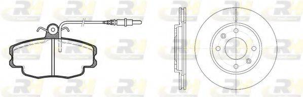 ROADHOUSE 814103 Комплект тормозов, дисковый тормозной механизм