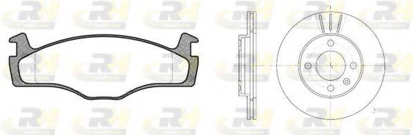 ROADHOUSE 817100 Комплект тормозов, дисковый тормозной механизм