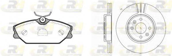 ROADHOUSE 820802 Комплект тормозов, дисковый тормозной механизм