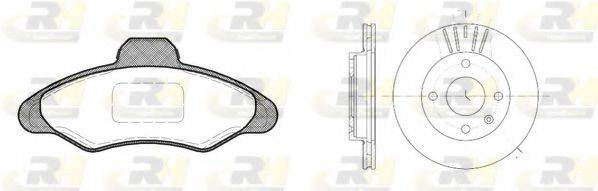 ROADHOUSE 833100 Комплект тормозов, дисковый тормозной механизм