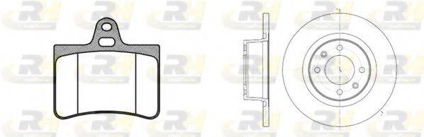 ROADHOUSE 883000 Комплект тормозов, дисковый тормозной механизм