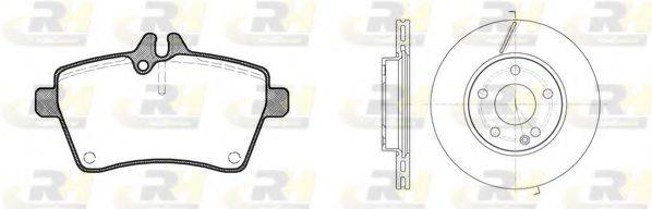 ROADHOUSE 8114400 Комплект тормозов, дисковый тормозной механизм