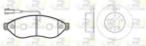 ROADHOUSE 8123700 Комплект тормозов, дисковый тормозной механизм