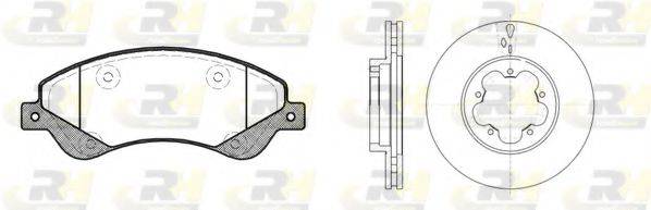 ROADHOUSE 8125100 Комплект тормозов, дисковый тормозной механизм