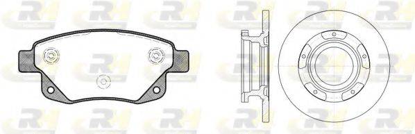 ROADHOUSE 8125200 Комплект тормозов, дисковый тормозной механизм