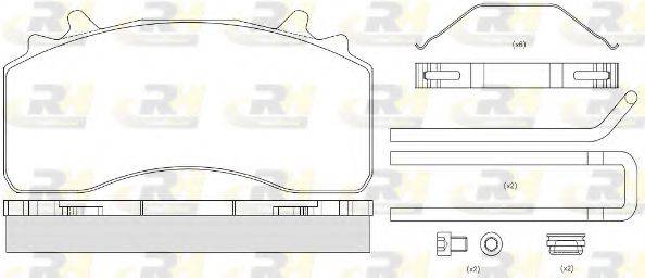 ROADHOUSE JSX2152680 Комплект тормозных колодок, дисковый тормоз