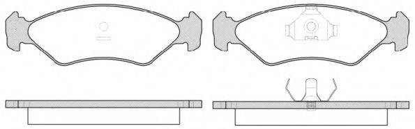ROADHOUSE 228515 Комплект тормозных колодок, дисковый тормоз