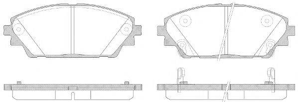 ROADHOUSE 2156902 Комплект тормозных колодок, дисковый тормоз