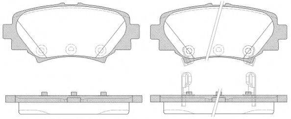 ROADHOUSE 2157002 Комплект тормозных колодок, дисковый тормоз