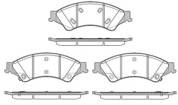 ROADHOUSE 2152402 Комплект тормозных колодок, дисковый тормоз