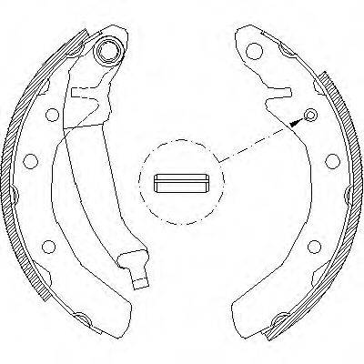 REMSA 408601 Комплект тормозных колодок
