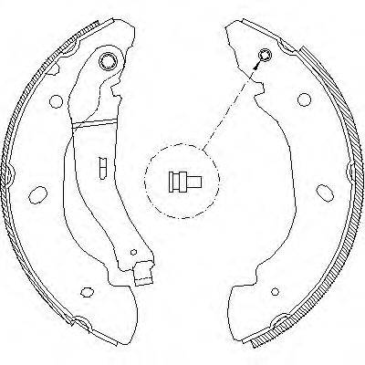 REMSA 410700 Комплект тормозных колодок