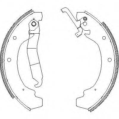 REMSA 412000 Комплект тормозных колодок