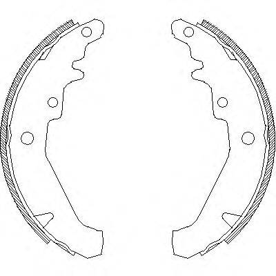 REMSA 413900 Комплект тормозных колодок