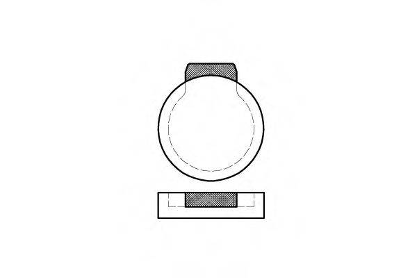 REMSA 008700 Комплект тормозных колодок, дисковый тормоз