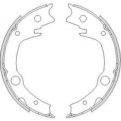 REMSA 472900 Комплект тормозных колодок, стояночная тормозная система