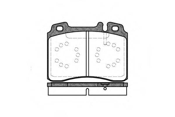 REMSA 037900 Комплект тормозных колодок, дисковый тормоз