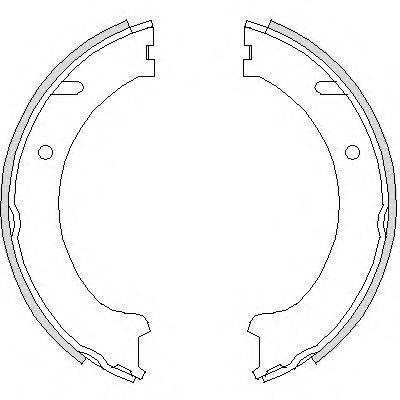 REMSA 474100 Комплект тормозных колодок, стояночная тормозная система
