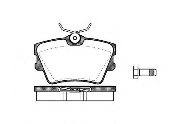 REMSA 059100 Комплект тормозных колодок, дисковый тормоз
