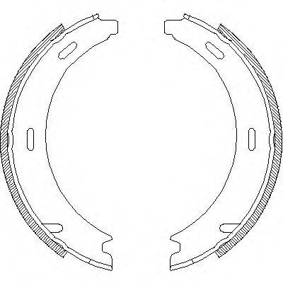 REMSA 409401 Комплект тормозных колодок, стояночная тормозная система