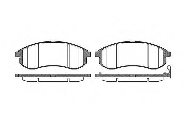 REMSA 112901 Комплект тормозных колодок, дисковый тормоз