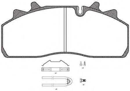 REMSA JCA125480 Комплект тормозных колодок, дисковый тормоз